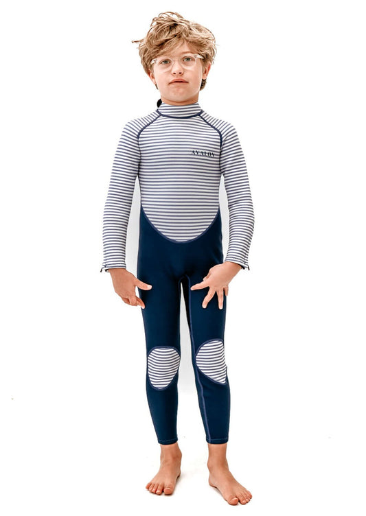 Avalon Wetsuit - Navy Stripe - Size 8