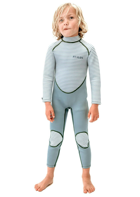 Austinmer Wetsuit - Green Stripe - Size 8